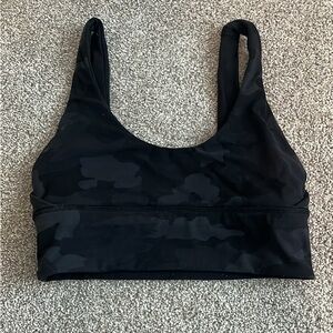 lululemon athletica Black Patterned Sports Bra